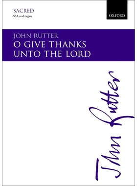 预订 O give thanks unto the Lord 感謝主的恩典: 9780193408302