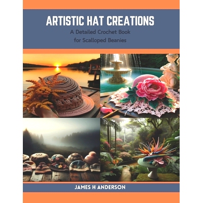 预订 Artistic Hat Creations: A Detailed Crochet Book for Scalloped Beanies: 9798873782581