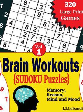 [预订]Brain Workouts SUDOKU(Numbered) Puzzles 9781545538449