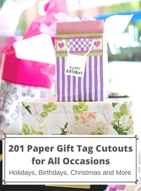 预订 201 Paper GIFT TAG Cutouts for All Occasions: Holidays, Birthdays, Christmas and More: 9781709630880