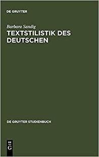 Deutschen des Textstilistik 9783110188707 预订