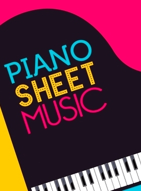 预订 Piano Sheet Music: Empty staff pages for composing and writing songs * 8