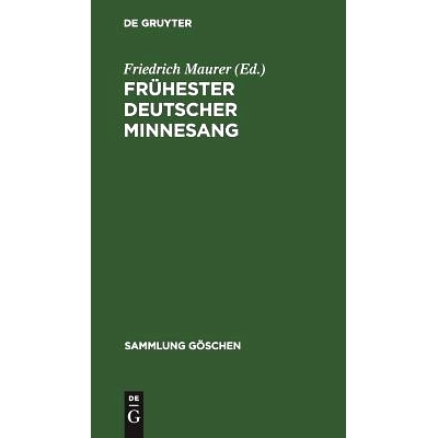 预订 Frühester deutscher Minnesang: 9783111009063