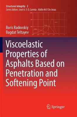 【预订】Viscoelastic Properties of Asphalts Based on Penetration and Softening Point