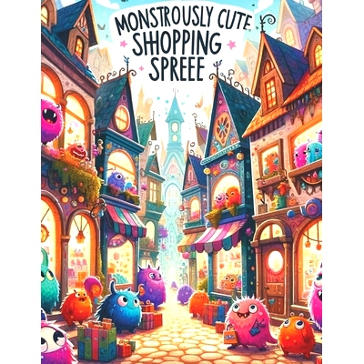 预订 Coloring Book - Monstrously Cute Shopping Spree: 9798871772768
