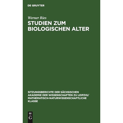 预订 Studien zum biologischen Alter: 9783112499139