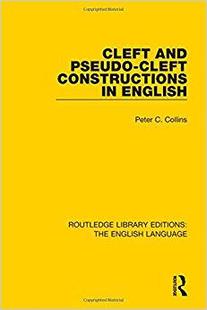 Constructions and Pseudo English 预售 Cleft
