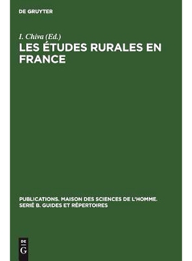 预订 Les études rurales en France: Tendances et organisation de la recherche: 9783111187136