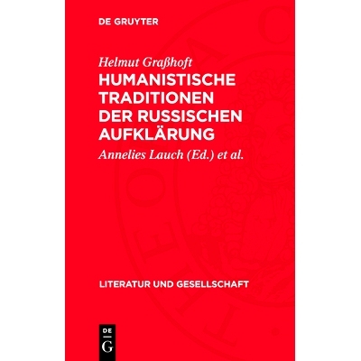 预订 Humanistische Traditionen der russischen Aufklärung: 9783112721049
