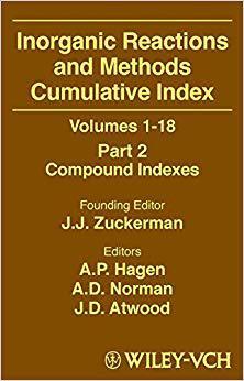 【预售】Inorganic Reactions and Methods Cumulative Index, Volumes 1-18, Part 2, Compound Indexes