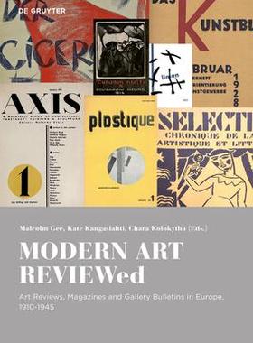 [预订]MODERN ART REVIEWed 9783110737363
