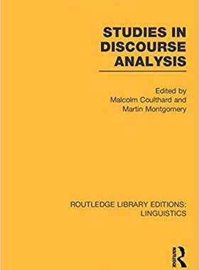 【预售】Studies in Discourse Analysis (RLE Linguistics B: Grammar)