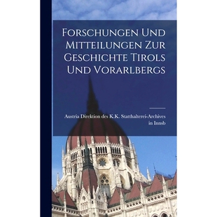 预订 Forschungen und Mitteilungen zur Geschichte Tirols und Vorarlbergs: 9781018955186