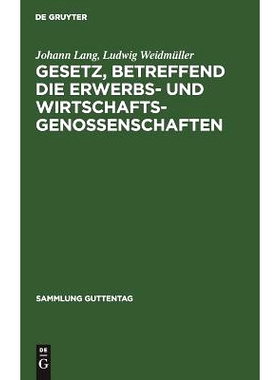 预订 Gesetz, betreffend die Erwerbs- und Wirtschaftsgenossenschaften: Kleiner Kommentar: 9783111030937