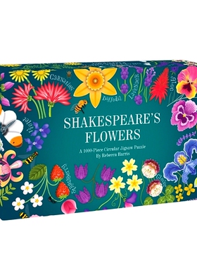 预订 Shakespeare’s Flowers: A 1000-Piece Jigsaw Puzzle with a Poetic Host of Flowers, Plants and Animals: 9781837760541