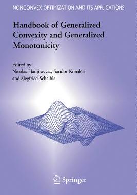 【预订】Handbook of Generalized Convexity and Generalized Monotonicity