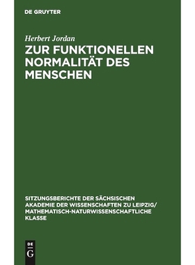 预订 Zur funktionellen Normalität des Menschen: 9783112498897