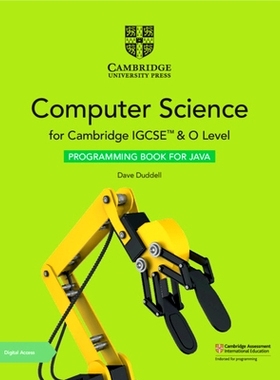 预订 Cambridge Igcse(tm) and O Level Computer Science Programming Book for Java with Digital Access (2 Years) 剑桥 Igcse