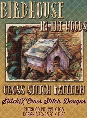 预订 Birdhouse in the Woods Cross Stitch Pattern: 9781508596387