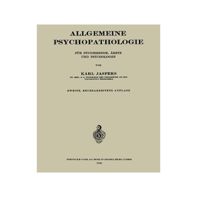 预订 Allgemeine Psychopathologie für Studierende, Ärzte und Psychologen
