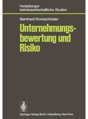 预订 Unternehmungsbewertung und Risiko: Der Einfluß des Risikos auf den subjektiven Wert von Unternehmungsbeteiligungen