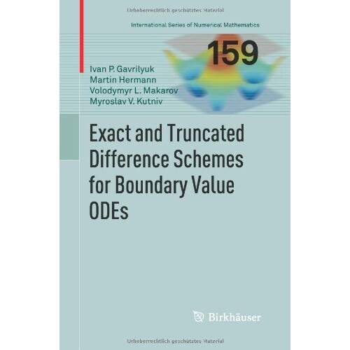预订 Exact and Truncated Difference Schemes for Boundary Value ODEs 9783034803410