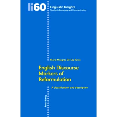 预订 English Discourse Markers of Reformulation: A classification and description: 9783039111961