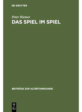 预订 Das Spiel im Spiel: Studien zum plautinischen Agon in ’Trinummus’ und ’Rudens’: 9783598776243