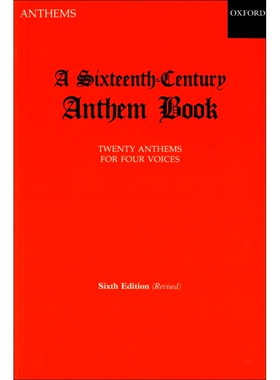 预订 A Sixteenth-Century Anthem Book 十六世紀讚美詩集：SATB混聲合唱: 9780193534070