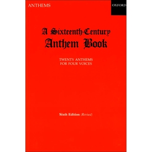 Century Sixteenth Anthem Book 9780193534070 预订 十六世紀讚美詩集：SATB混聲合唱