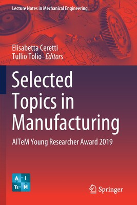 【预订】Selected Topics in Manufacturing 9783030577315