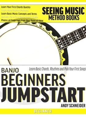 预订 Banjo Beginners Jumpstart: Learn Basic Chords, Rhythms and Pick Your First Songs: 9798696268316