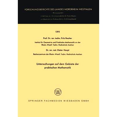 预订 Untersuchungen auf dem Gebiete der praktischen Mathematik: 9783663065067