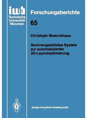 预订 Rechnergestütztes System Zur Automatisierten 3d-Layou*timierung