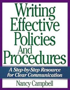 Policies 预订 Effective Clear 9780814438992 for and Writing Step Procedures Communication Resource