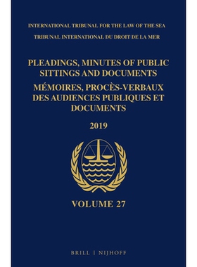 预订 Pleadings, Minutes of Public Sittings and Documents / Mémoires, procès-verbaux des audiences publiques et documen