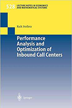 【预订】Performance Analysis and Optimization of Inbound Call Centers 9783540008125