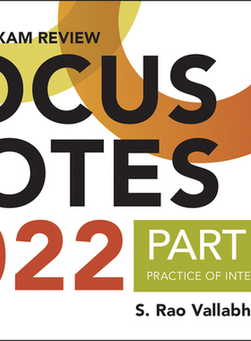 【预订】Wiley Cia 2022 Part 2 Focus Notes: Practice Of Internal Auditing 9781119846062
