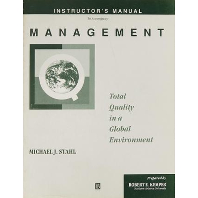 预订 Management - Total Quality In A Global Environment Instructor’S Manual: 9781557866431
