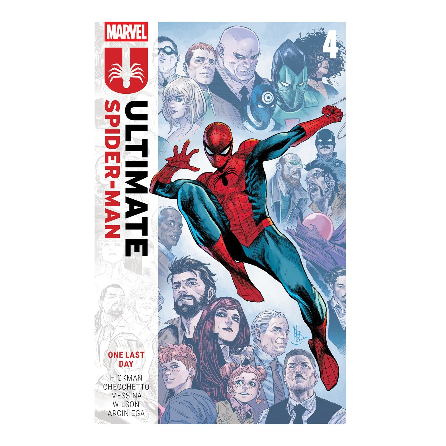 预售 终极蜘蛛侠4 乔纳森·希克曼 Jonathan Hickman 英文原版 漫威漫画 全彩收藏 Ultimate Spider-Man Vol. 4 One Last Day
