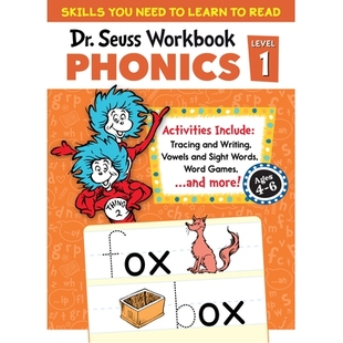 Learn Dr. Ages Kids Help Read and for Kindergarten Workbook Seuss Phonics Level 预订