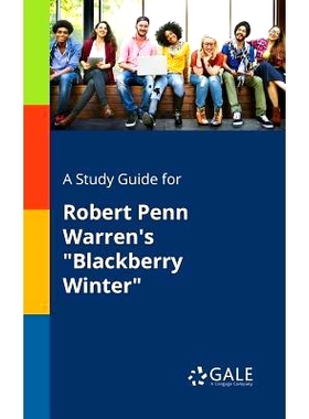预订 A Study Guide for Robert Penn Warren’s 