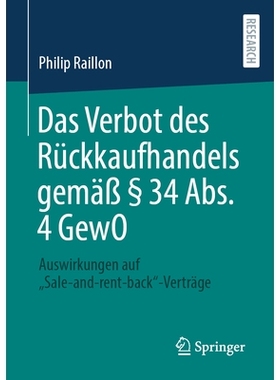 预订 Das Verbot Des Rückkaufhandels Gemäß § 34 Abs. 4 Gewo: Auswirkungen Auf 
