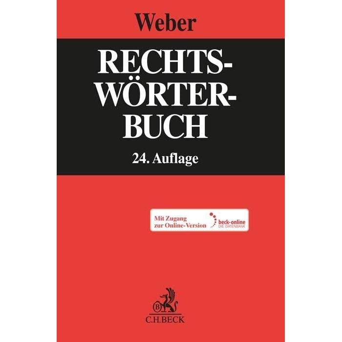 韦伯法律词典 Klaus Weber 德国原装进口 C.H.Beck出版社 德文原版 Rechtswörterbuch
