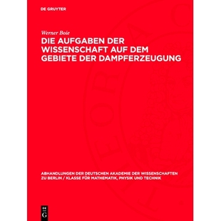 der Wissenschaft Dampferzeugung Die 9783112734308 Gebiete Aufgaben dem 预订 auf