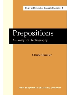 预订 Prepositions: an analytical bibliography.: 9789027237347