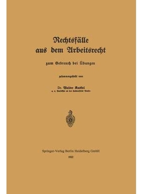 预订 Rechtsfälle aus dem Arbeitsrecht: zum Gebrauch bei Äbungen: 9783662282724