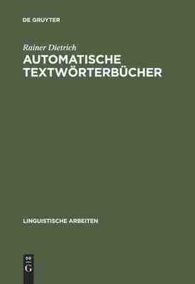 【预订】Automatische Textwörterbücher 9783484101678
