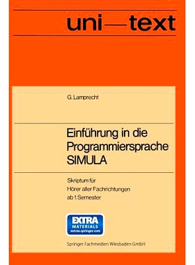 预订 Einführung in die Programmiersprache SIMULA: Anleitung zum Selbststudium: 9783528033217