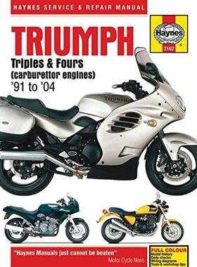 [预订]Triumph Triples & Fours (carburettor engines) (91 - 04) Haynes Repair Manual 9781785210495